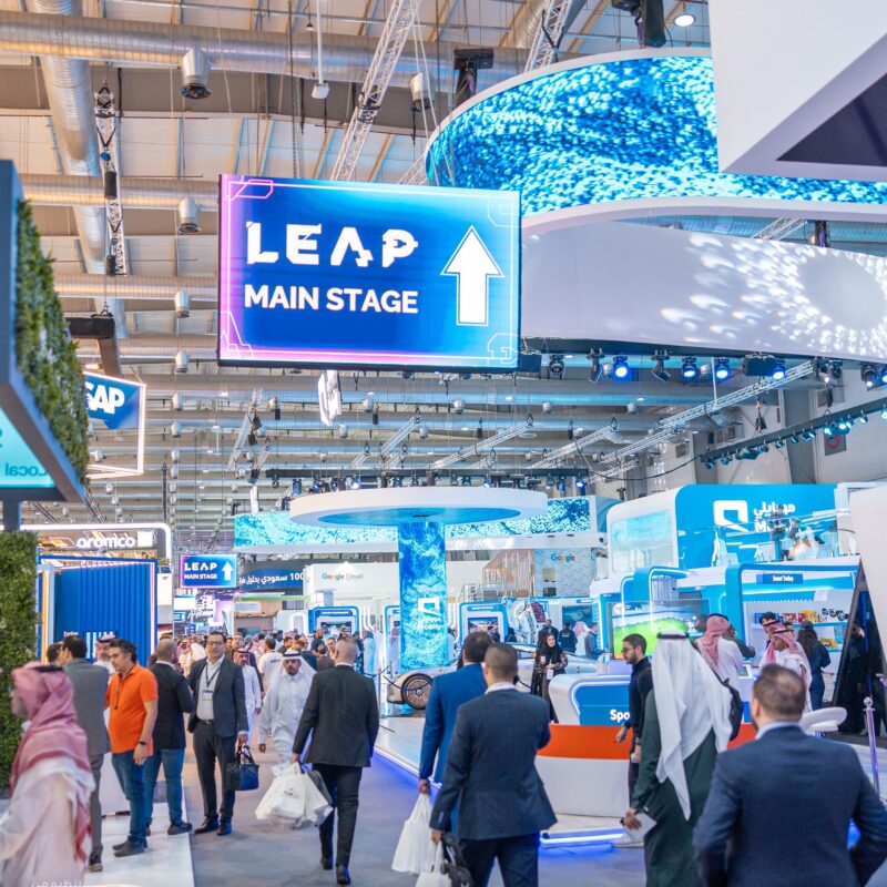 Crowds at LEAP24, the tech exhibition underway in Riyadh (Photo: LEAP)